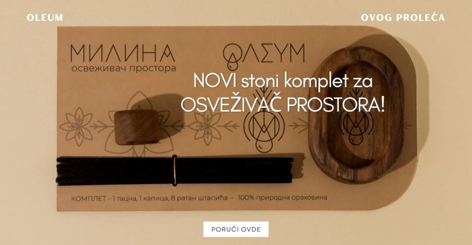 MILINA komplet za stoni osveživač